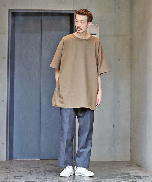 WISM(ウィズム)の「【WEWILL / ウィーウィル】WISM 別注 2.5XL HEAVY T-SH(Tシャツ/カットソー・メンズ・カーキ/ブラック/ホワイト・LARGE/MEDIUM)」の10枚目の写真