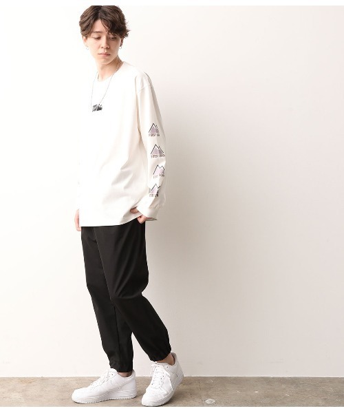 FIRST DOWN（ファーストダウン）の「【FIRST DOWN×JUNRed別注】袖プリント長袖Tシャツ（Tシャツ/カットソー・メンズ・ホワイト/ブラック/ベージュ・M/L）」の14枚目の写真