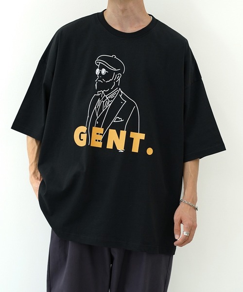 kutir（クティール）の「線画系アソートプリントTシャツ（Tシャツ/カットソー・メンズ・その他/ライトホワイト/ダークブルー/グリーン/ブラック/ホワイト/ブラック系その他3/オフホワイト/ブラック系その他/ブラック系その他2・SMALL/MEDIUM/LARGE）」の6枚目の写真