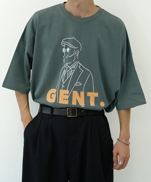 kutir（クティール）の「線画系アソートプリントTシャツ（Tシャツ/カットソー・メンズ・その他/ライトホワイト/ダークブルー/グリーン/ブラック/ホワイト/ブラック系その他3/オフホワイト/ブラック系その他/ブラック系その他2・SMALL/MEDIUM/LARGE）」の9枚目の写真