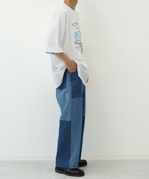 kutir（クティール）の「線画系アソートプリントTシャツ（Tシャツ/カットソー・メンズ・その他/ライトホワイト/ダークブルー/グリーン/ブラック/ホワイト/ブラック系その他3/オフホワイト/ブラック系その他/ブラック系その他2・SMALL/MEDIUM/LARGE）」の14枚目の写真