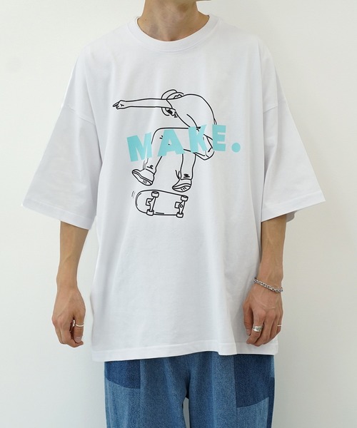 kutir（クティール）の「線画系アソートプリントTシャツ（Tシャツ/カットソー・メンズ・その他/ライトホワイト/ダークブルー/グリーン/ブラック/ホワイト/ブラック系その他3/オフホワイト/ブラック系その他/ブラック系その他2・SMALL/MEDIUM/LARGE）」の15枚目の写真