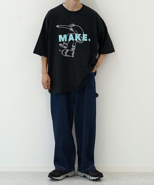 kutir（クティール）の「線画系アソートプリントTシャツ（Tシャツ/カットソー・メンズ・その他/ライトホワイト/ダークブルー/グリーン/ブラック/ホワイト/ブラック系その他3/オフホワイト/ブラック系その他/ブラック系その他2・SMALL/MEDIUM/LARGE）」の20枚目の写真