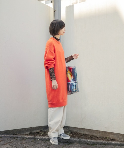 nimiru（ニミル）の「ニットワンピース（ワンピース・レディース・イエロー/オレンジ/グリーン・FREE）」の14枚目の写真