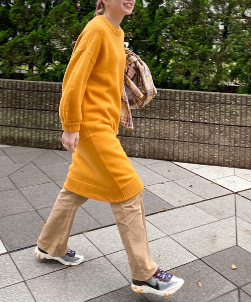 nimiru（ニミル）の「ニットワンピース（ワンピース・レディース・イエロー/オレンジ/グリーン・FREE）」の22枚目の写真