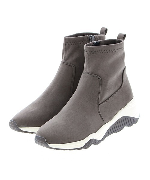 JELLY BEANS（ジェリービーンズ）の「ストレッチスニーカーブーツ(115-28408)JELLY BEANS(ジェリービーンズ)（ブーツ・レディース・ブラック/グレー/グレイッシュベージュ/グリーン・LL/S/M/L）」の3枚目の写真