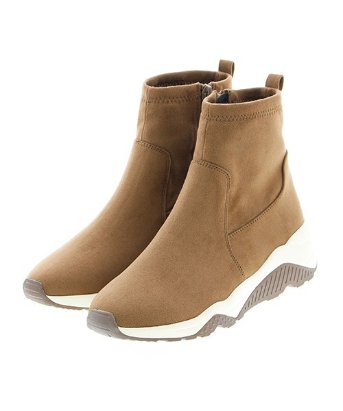 JELLY BEANS（ジェリービーンズ）の「ストレッチスニーカーブーツ(115-28408)JELLY BEANS(ジェリービーンズ)（ブーツ・レディース・ブラック/グレー/グレイッシュベージュ/グリーン・LL/S/M/L）」の4枚目の写真