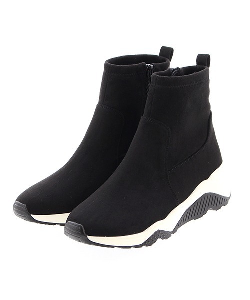 JELLY BEANS（ジェリービーンズ）の「ストレッチスニーカーブーツ(115-28408)JELLY BEANS(ジェリービーンズ)（ブーツ・レディース・ブラック/グレー/グレイッシュベージュ/グリーン・LL/S/M/L）」の9枚目の写真