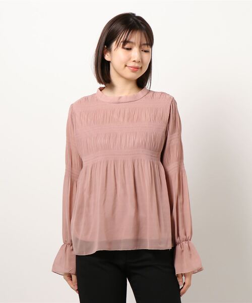 KOBE LETTUCE(コウベレタス)の「マジョリカプリーツブラウス(シャツ/ブラウス・レディース・アイボリー/ベージュ/テラコッタ/ブラック/ピンクベージュ/ダークネイビー/イエロー・FREE)」の20枚目の写真