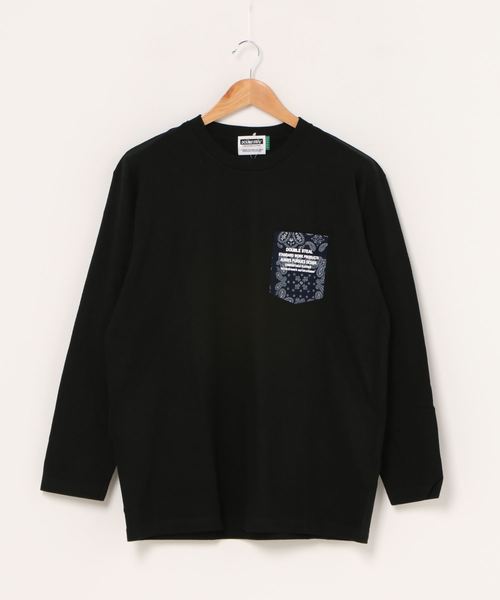 DOUBLE STEAL(ダブルスティール)の「Pocket 長袖Tシャツ(Tシャツ/カットソー・メンズ・ホワイト系その他2/ブラック系その他/ホワイト系その他/ブラック系その他2・LARGE/X-LARGE/MEDIUM)」の3枚目の写真