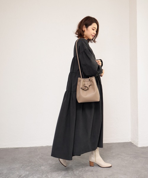 SESTO（セスト）の「ティアード2wayワンピース（ワンピース・レディース・ブラック/モカ/キナリ・M）」の21枚目の写真