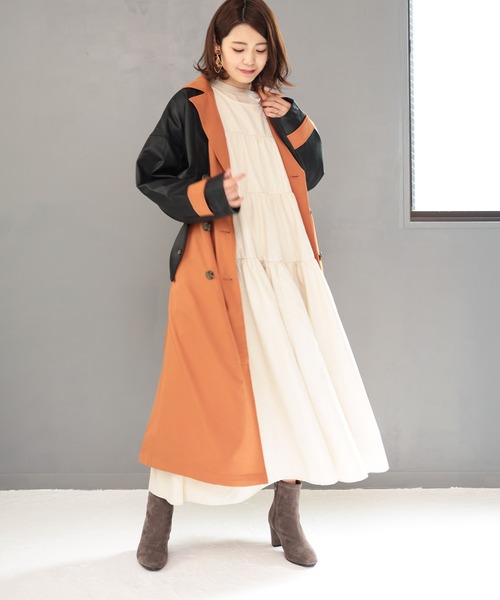 SESTO（セスト）の「ティアード2wayワンピース（ワンピース・レディース・ブラック/モカ/キナリ・M）」の16枚目の写真