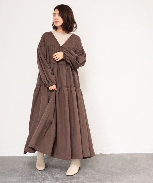 SESTO（セスト）の「ティアード2wayワンピース（ワンピース・レディース・ブラック/モカ/キナリ・M）」の22枚目の写真