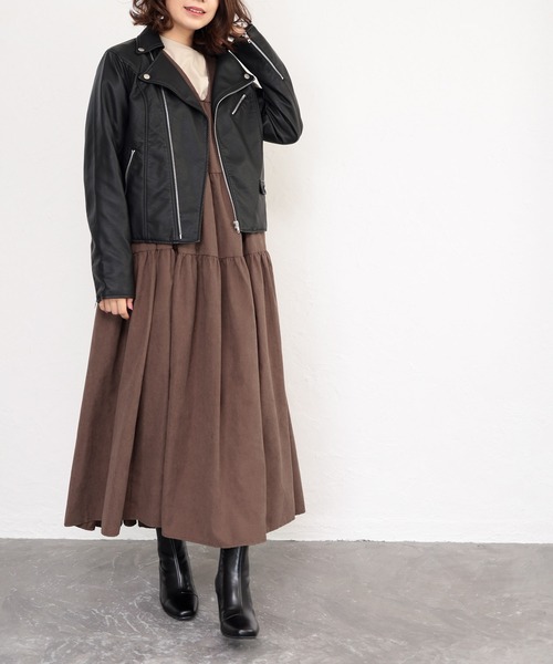 SESTO（セスト）の「ティアード2wayワンピース（ワンピース・レディース・ブラック/モカ/キナリ・M）」の10枚目の写真