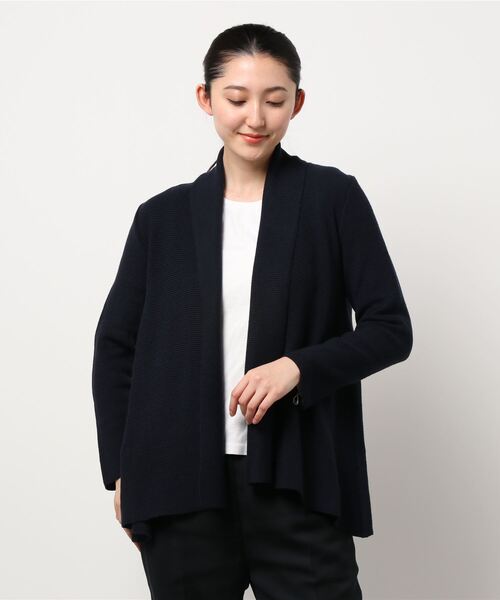 HANAE MORI(ハナエモリ)の「【HANAE MORI】ジャネットカーディガン(カーディガン/ボレロ・レディース・ベージュ/ネイビー/レッド・40/38)」の3枚目の写真