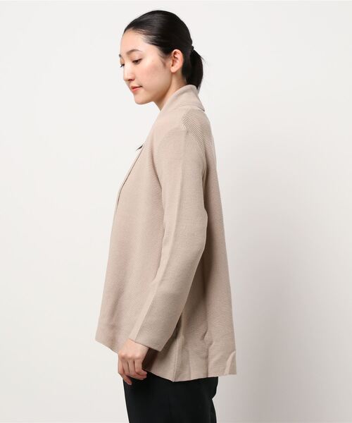 HANAE MORI(ハナエモリ)の「【HANAE MORI】ジャネットカーディガン(カーディガン/ボレロ・レディース・ベージュ/ネイビー/レッド・40/38)」の4枚目の写真