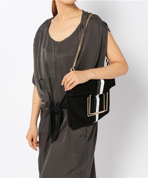 BEAUTY&YOUTH UNITED ARROWS（ビューティーアンドユースユナイテッドアローズ）の「BYSF Hashibami ライン2WAYショルダー ◆（ショルダーバッグ・レディース・ブラック/グレー・フリー）」の9枚目の写真