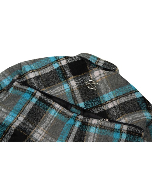 OY（オーワイ）の「『OY/オーワイ』OVERSIZE WOOL CHECK SHIRTS/オーバーサイズ ウールチェックシャツ（シャツ/ブラウス・メンズ・ブラック/グリーン・FREE）」の10枚目の写真