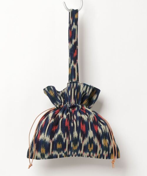 TIME WILL TELL WORKS(タイムウィルテルワークス)の「DRAW STRING BAG MINI / ドローストリングバッグミニ(ハンドバッグ・レディース・レオパード/フューシャピンク・ONE SIZE)」の1枚目の写真