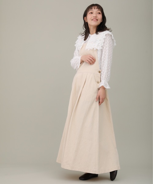 sakishimatokyo（サキシマトーキョー）の「【ZOZO限定】サキシマamp「エリフリルビックカラーデザインブラウス」（シャツ/ブラウス・レディース・ベージュ/ホワイト・FREE）」の5枚目の写真