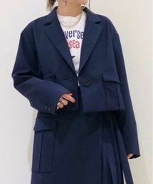 CONVERSE TOKYO | ショートテーラードジャケット(テーラードジャケット)
