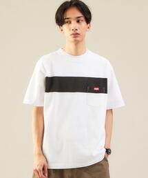 CHUMS | 別注 [ チャムス ] CHUMS GLR ライン ポケット Tシャツ ポケT カットソー(Tシャツ/カットソー)