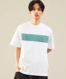 CHUMS | 別注 [ チャムス ] CHUMS GLR ライン ポケット Tシャツ ポケT カットソー(Tシャツ/カットソー)