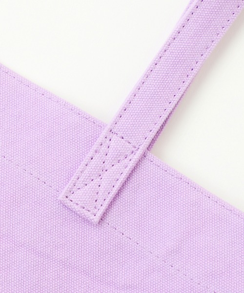 X-girl（エックスガール）の「CANVAS 2WAY BIG TOTE（トートバッグ・レディース・ホワイト/ブラック/ライトグリーン/ライトパープル・ONE SIZE）」の7枚目の写真