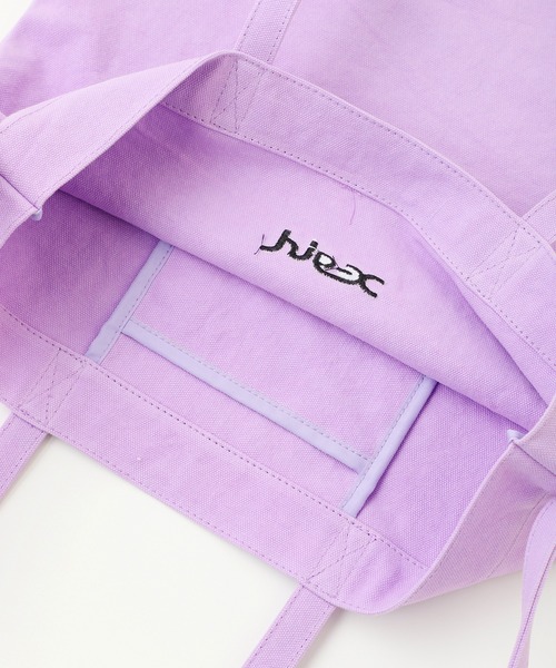 X-girl（エックスガール）の「CANVAS 2WAY BIG TOTE（トートバッグ・レディース・ホワイト/ブラック/ライトグリーン/ライトパープル・ONE SIZE）」の10枚目の写真