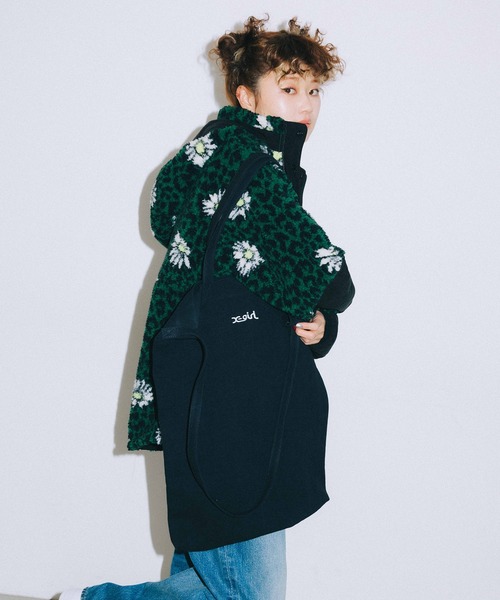 X-girl（エックスガール）の「CANVAS 2WAY BIG TOTE（トートバッグ・レディース・ホワイト/ブラック/ライトグリーン/ライトパープル・ONE SIZE）」の17枚目の写真