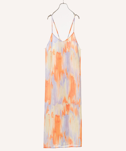 nota（ノータ）の「マーブルptキャミワンピース（ワンピース・レディース・パープル/オレンジ・FREE）」の2枚目の写真