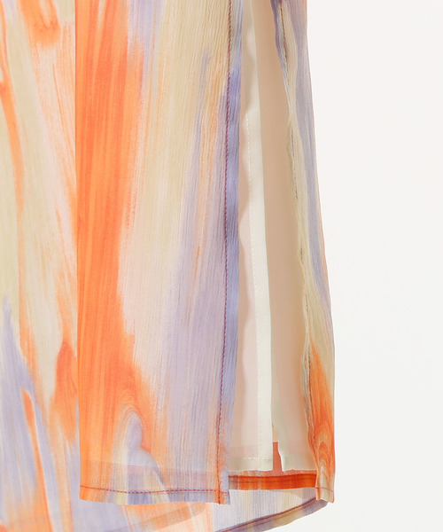 nota（ノータ）の「マーブルptキャミワンピース（ワンピース・レディース・パープル/オレンジ・FREE）」の8枚目の写真