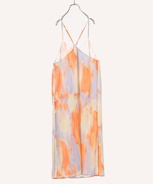nota（ノータ）の「マーブルptキャミワンピース（ワンピース・レディース・パープル/オレンジ・FREE）」の6枚目の写真