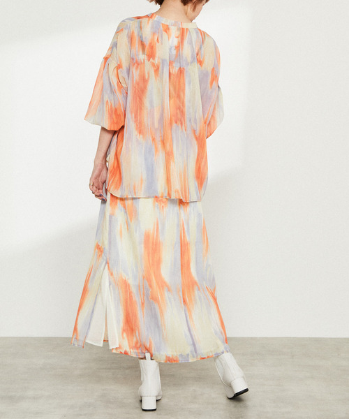 nota（ノータ）の「マーブルptキャミワンピース（ワンピース・レディース・パープル/オレンジ・FREE）」の15枚目の写真