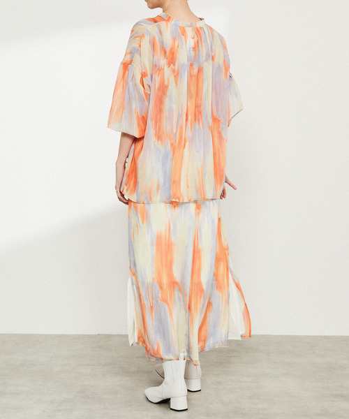 nota（ノータ）の「マーブルptキャミワンピース（ワンピース・レディース・パープル/オレンジ・FREE）」の12枚目の写真