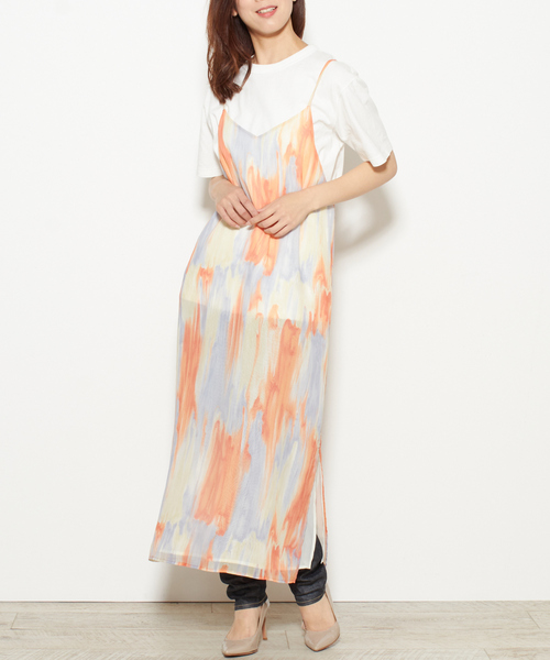 nota（ノータ）の「マーブルptキャミワンピース（ワンピース・レディース・パープル/オレンジ・FREE）」の18枚目の写真