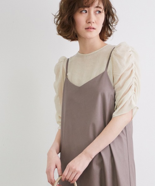 ROPE' PICNIC（ロペピクニック）の「ワッシャー加工袖ギャザーブラウス