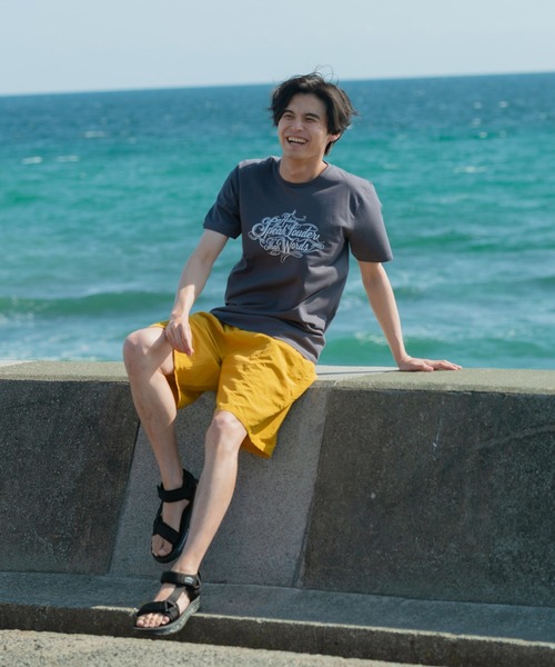 JEANS MATE(ジーンズメイト)の「【ZERO STAIN】ロゴ入りフォトTシャツ 汗染み防止加工 バイカーロゴ/絵画デザイン(Tシャツ/カットソー・メンズ・ライトベージュ/グレー/ホワイト系その他/ホワイト/ライトグリーン/ブラック/グレー系その他/ブルー・X-LARGE/LARGE/MEDIUM)」の15枚目の写真