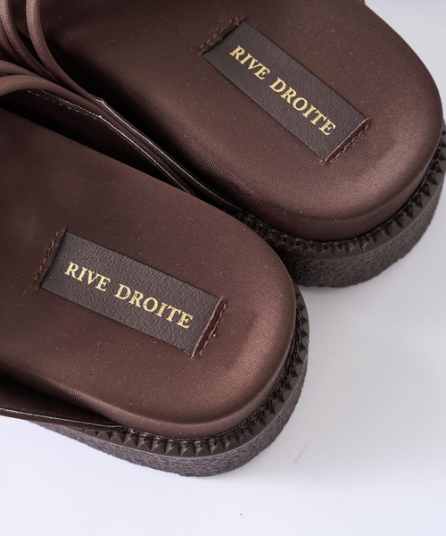 RIVE DROITE（リヴドロワ）の「柔らかな履き心地が魅力　プラットフォームサンダル（サンダル・レディース・ブラック/ベージュ/ブラウン・L/S/M）」の15枚目の写真