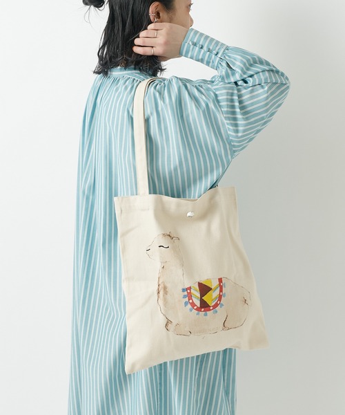 ear PAPILLONNER（イアパピヨネ）の「【NACH(ナッシュ)】ear別注アニマルコットントートバッグ（トートバッグ・レディース・ホワイト/ブラック/ベージュ/ブラック系その他・FREE）」の10枚目の写真
