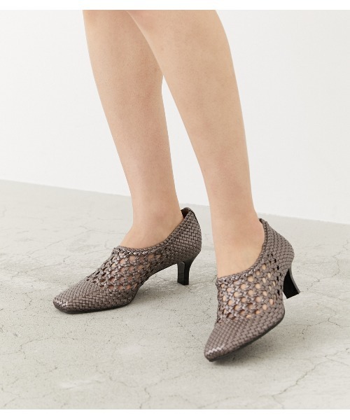 rienda（リエンダ）の「スクエアトゥクロシェシューズ（パンプス・レディース・ブラウン/ブラック/ライトベージュ・SMALL/MEDIUM/LARGE）」の13枚目の写真