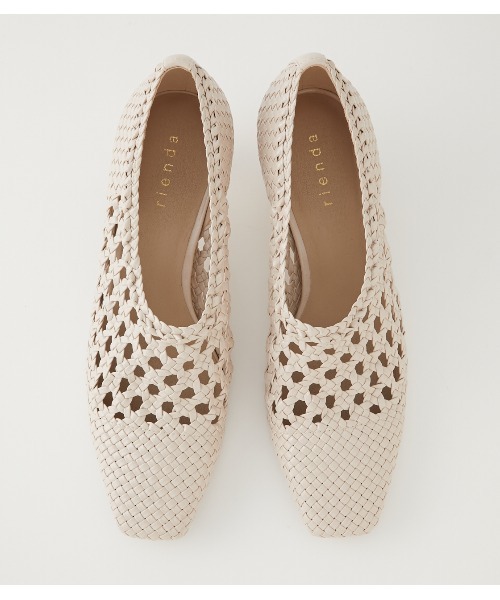 rienda（リエンダ）の「スクエアトゥクロシェシューズ（パンプス・レディース・ブラウン/ブラック/ライトベージュ・SMALL/MEDIUM/LARGE）」の14枚目の写真