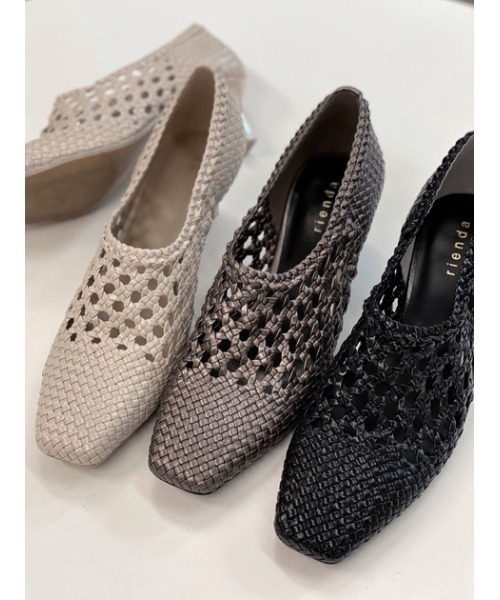 rienda（リエンダ）の「スクエアトゥクロシェシューズ（パンプス・レディース・ブラウン/ブラック/ライトベージュ・SMALL/MEDIUM/LARGE）」の22枚目の写真