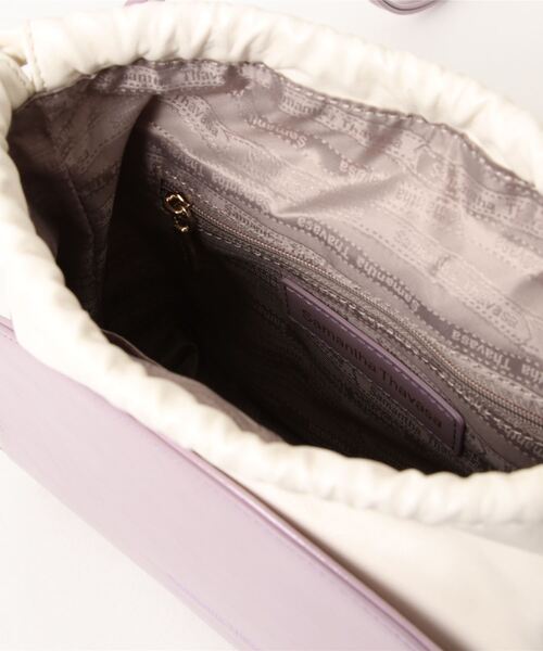 Samantha Thavasa（サマンサタバサ）の「巾着ショルダーバッグ 小サイズ（ショルダーバッグ・レディース・ライラック/クリアイエロー/オレンジ・FREE）」の5枚目の写真