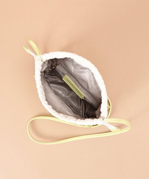 Samantha Thavasa（サマンサタバサ）の「巾着ショルダーバッグ 小サイズ（ショルダーバッグ・レディース・ライラック/クリアイエロー/オレンジ・FREE）」の15枚目の写真