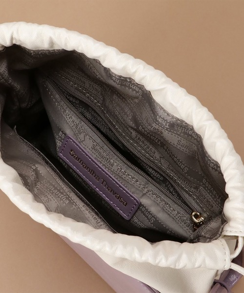 Samantha Thavasa（サマンサタバサ）の「巾着ショルダーバッグ 小サイズ（ショルダーバッグ・レディース・ライラック/クリアイエロー/オレンジ・FREE）」の16枚目の写真