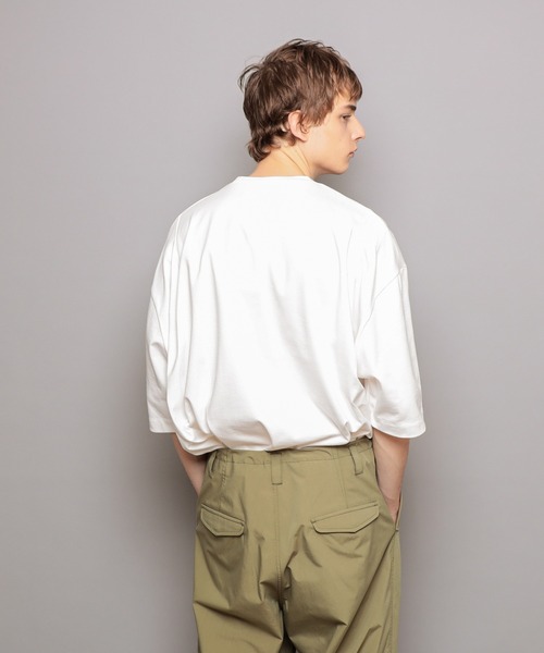 CIAOPANIC(チャオパニック)の「デラヴェバックタックTシャツ(Tシャツ/カットソー・メンズ・ホワイト/チャコールグレー/ベージュ/イエロー/ブルー/オレンジ/グリーン系その他/カーキ・FREE)」の2枚目の写真