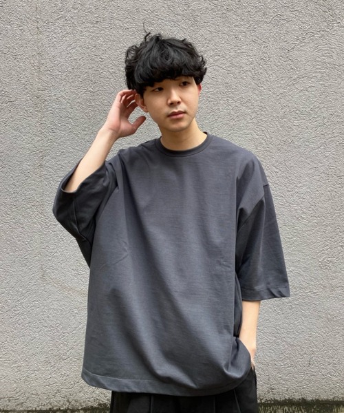 CIAOPANIC(チャオパニック)の「デラヴェバックタックTシャツ(Tシャツ/カットソー・メンズ・ホワイト/チャコールグレー/ベージュ/イエロー/ブルー/オレンジ/グリーン系その他/カーキ・FREE)」の3枚目の写真