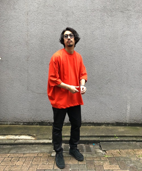 CIAOPANIC(チャオパニック)の「デラヴェバックタックTシャツ(Tシャツ/カットソー・メンズ・ホワイト/チャコールグレー/ベージュ/イエロー/ブルー/オレンジ/グリーン系その他/カーキ・FREE)」の1枚目の写真