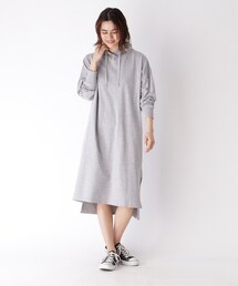 ◆【WEB限定】ミニ裏毛パーカーワンピース